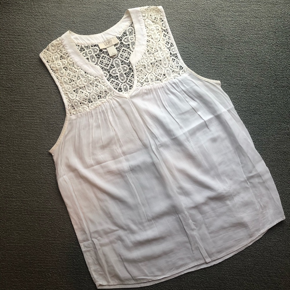 Women’s small Loft Lace work blouse